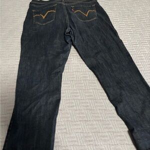 Levi's Indigo Jeans with Gold Stitching